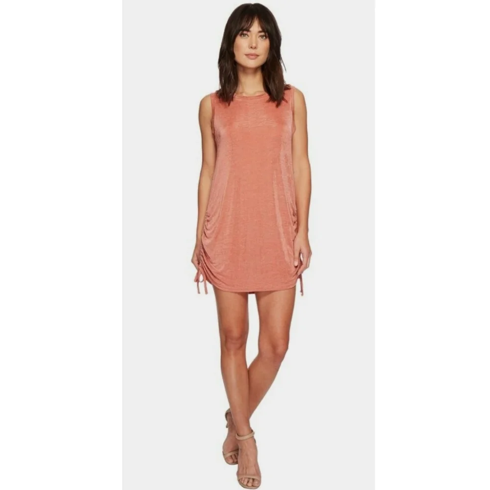 Minkpink Desert Motel Terracotta Drawstring Mini Dress Size Small